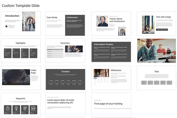 best e learning course design template